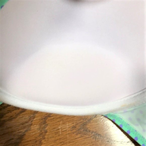 U.S. Polo Assn. Womens Bikini Swim Top Size Small Push Up Dots Sea Green Purple - Picture 5 of 8